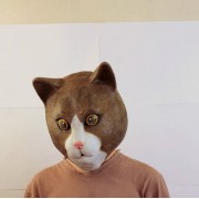 Маска квадробера голова кошки