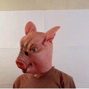Маска квадробера голова свиньи